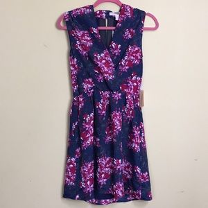 NWT Forever 21 Navy Blue Floral Dress